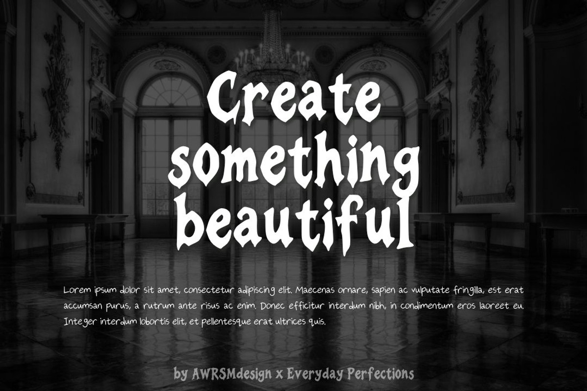 Fervano | Gothic Display Font, a Handwritten Font by Everyday Perfection (Photo 5 of 5)