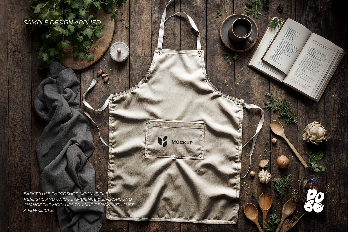 Apron Mockup Set, a Household Mockup by DOBE Studio (Photo 6 of 8)