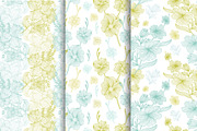 6 Floral Seamless Patterns Set, a Pattern Graphic by Sunset&Sea Design (Thumbnail 3 of 3)