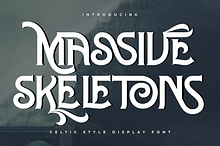 MASSIVE SKELETONS - VINTAGE FONT