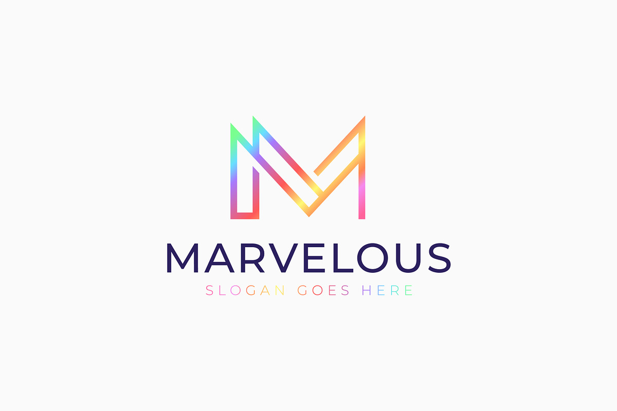 Letter M Logo Marvelous Gradient, a Branding & Logo Template by Signatoro (Photo 2 of 2)