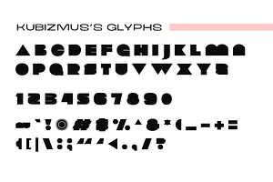 Kubizmus - Block Font