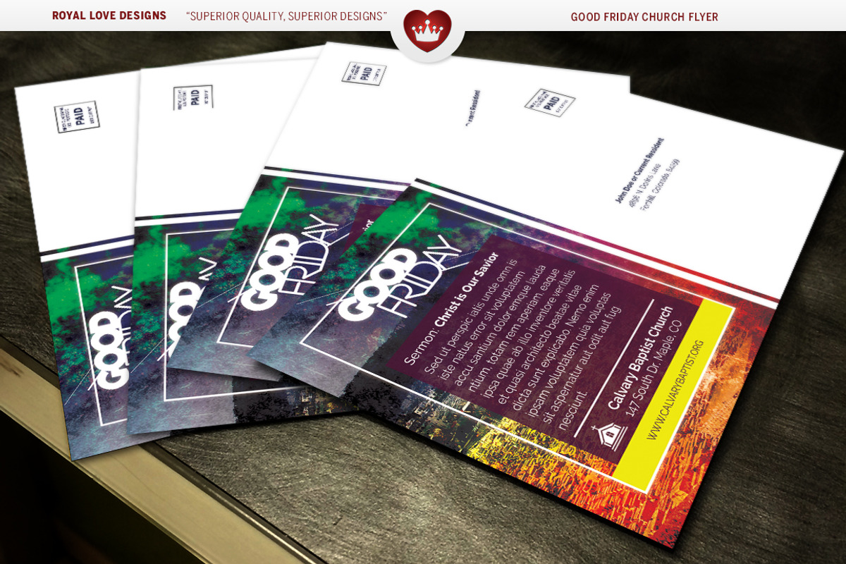 Good Friday Church Flyer, a Flyer Template by Royallove (Photo 2 of 6)