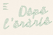 CS Abiola Dashed, a Script Font by Craft Supply Co. (Thumbnail 7 of 8)