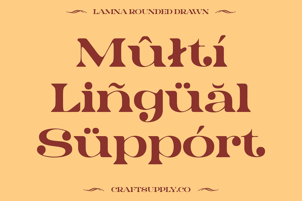Lamna Rounded Drawn, a Serif Font by Craft Supply Co. (Photo 3 of 8)