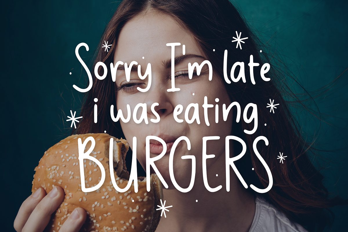 Luckymoon Charming Handlettered Font, a Sans Serif Font by Allouse Studio (Photo 5 of 10)