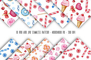 Sweet seamless papers Candy Donut, an Illustration by LuiDesignStudio (Thumbnail 2 of 6)