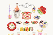 Garden Party Watercolor Florals, a Decorative Illustration by Catch the Dream Art (Thumbnail 7 of 13)