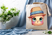 Summer Cute Funny Beach Day Clipart, an Illustration by SVGArt (Thumbnail 9 of 9)