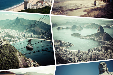 Collage of rio de janeiro pictures stock photo containing photo and rio