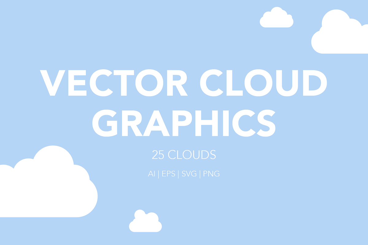 Cloud Vector Graphics | Cloud Set, an Object Graphic by WildGallant Graphics (Photo 1 of 2)