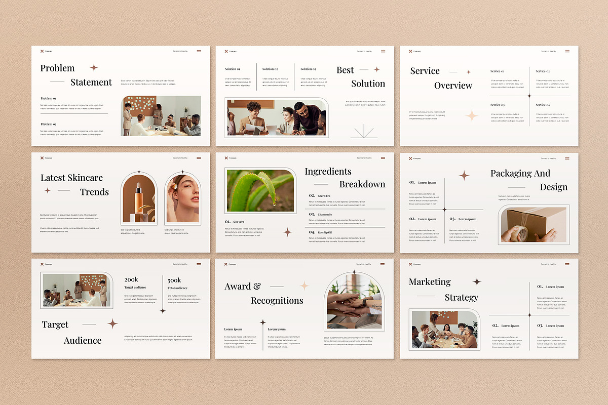 Cream Company Profile Presentation, a Presentation Template by graphicook (Photo 4 of 5)