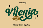 Vilenia, a Script Font by Nathatype (Thumbnail 1 of 11)