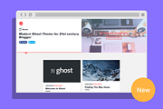 Azure - Modern Ghost Theme, a Websites & App Template by Pozi Design (Thumbnail 1 of 9)