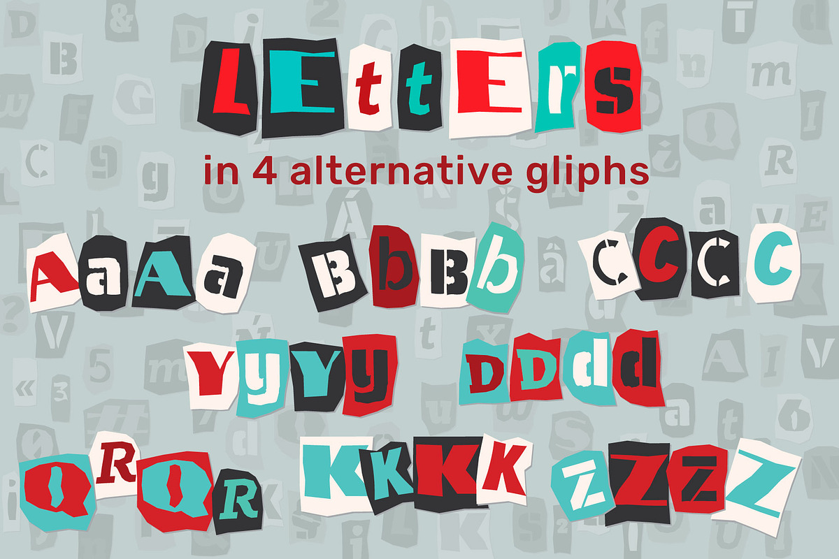 Cut News color font, a Blackletter Font by Zimages (Photo 4 of 9)