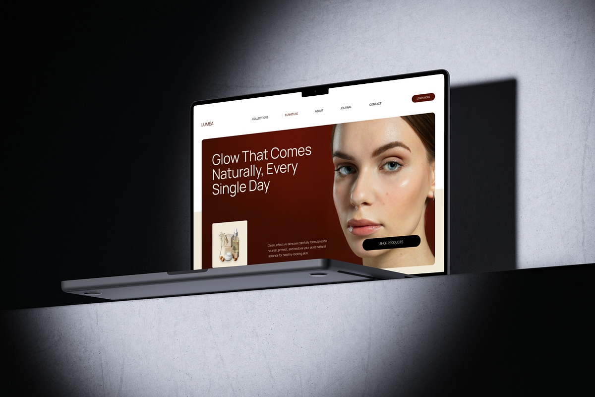 Figma Beauty Product Landing Page, a Landing Page Template by Musara (Photo 5 of 6)