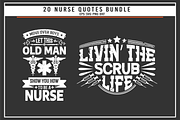 Nurse 20 quotes t shirt bundle, a Graphic by Uniquesvg99 (Thumbnail 2 of 8)