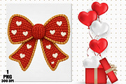 Yarn Faux Embroidery Valentine Bow P, an Illustration by Daily.Designs (Thumbnail 5 of 5)
