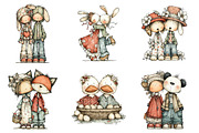 Romantic Easter Couple Clipart, an Illustration by Design Market (Thumbnail 3 of 5)