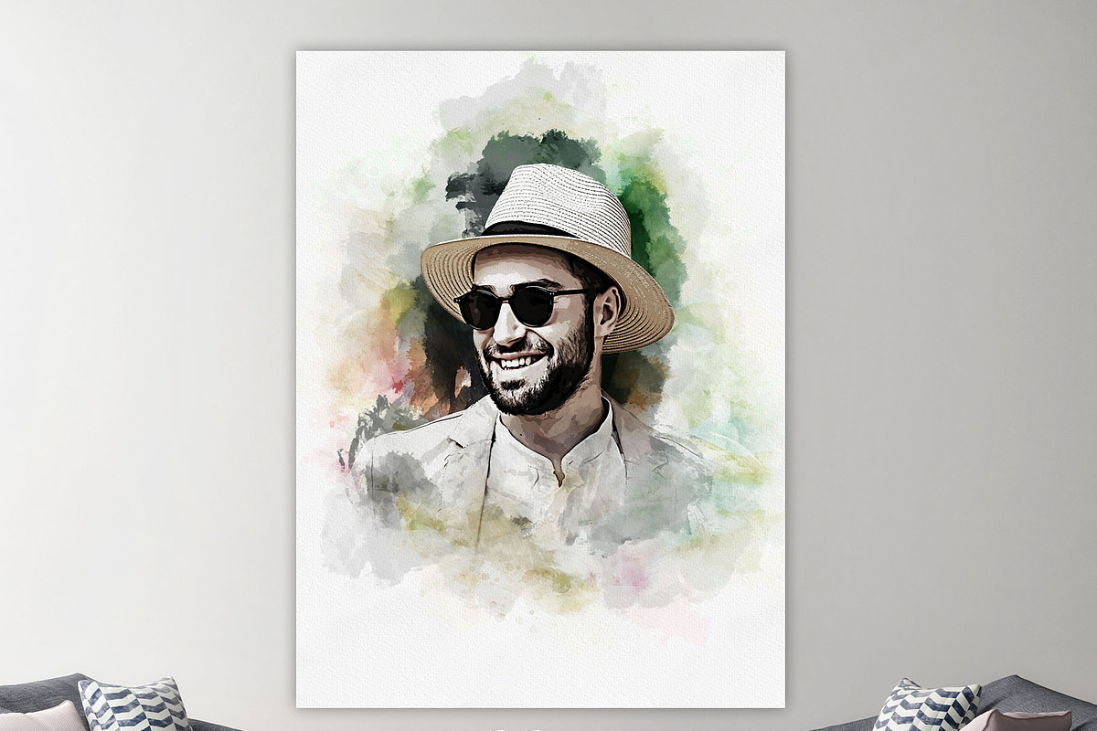 Mixed Watercolor Art Photo Effect, an Action Add-On by Photoshop Action (Photo 5 of 23)