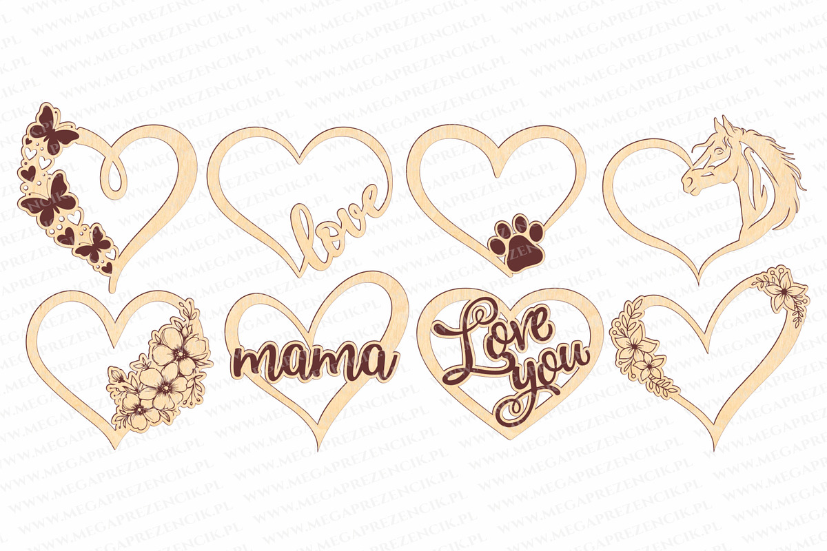 Valentines Day Heart Cake Topper svg, a Pattern Graphic by MegaPrezencik (Photo 5 of 7)