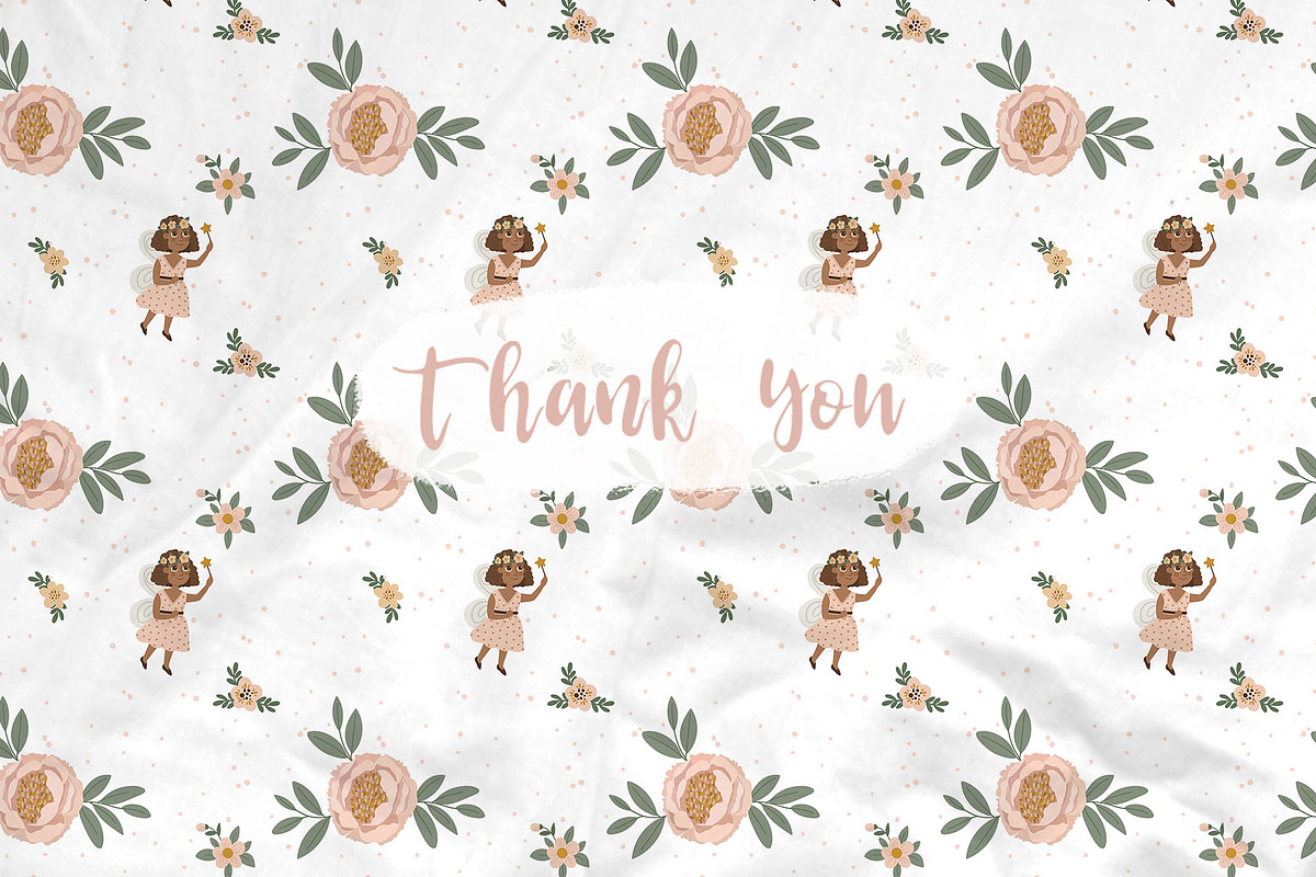 Flower Fairy Vector Clipart, a Decorative Illustration by Jenny Quince (Photo 10 of 10)