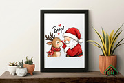 Santa Reindeer Boop PNG, a Seasonal Illustration by Craft Nest (Thumbnail 4 of 6)