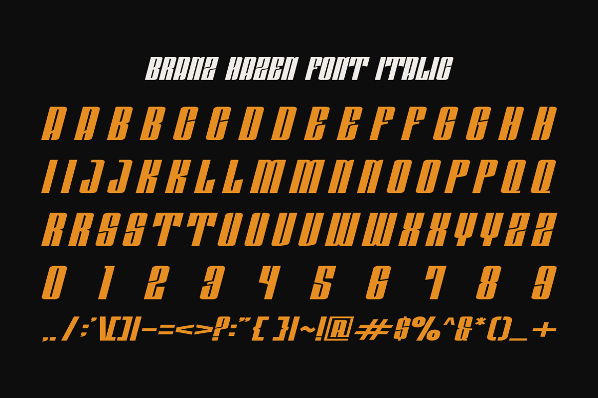 Branz Hazen - Modern Font, a Sans Serif Font by Viswal Studio (Photo 8 of 10)