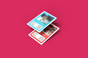Trading Cards Mockup v3 - 8 views, an Advertising Mockup by Illusiongraphic (Thumbnail 7 of 18)