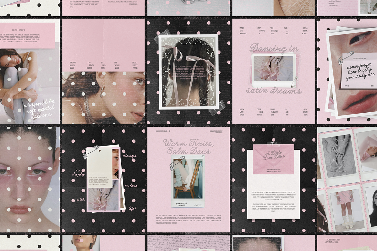 PEONY NOTES | Instagram Templates, a Social Media Template by Ad Astra Creations (Photo 5 of 6)