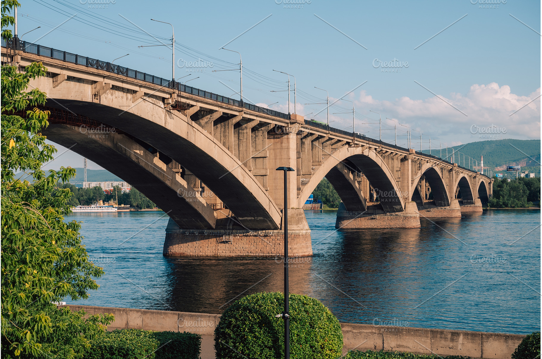 Communal bridge over the Yenisei, an Architecture Photo by Jan Jack Russo Media