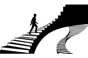 Stairway Journey Vector Bundle, an Illustration by jahid234 (Thumbnail 30 of 51)