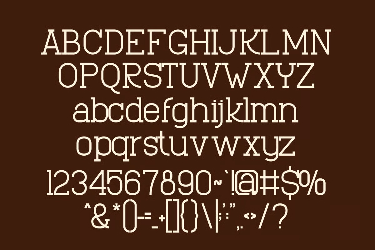 Bore Neonz – Retro Slab Serif, a Slab Serif Font by Brand Earth (Photo 2 of 12)