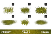 Grass Photoshop Brushes, a Brush Add-On by Mohamed Saber (Thumbnail 4 of 6)
