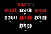 Necrovoid - Heavy Metal Font, a Font by PutraCetol Studio (Thumbnail 9 of 12)