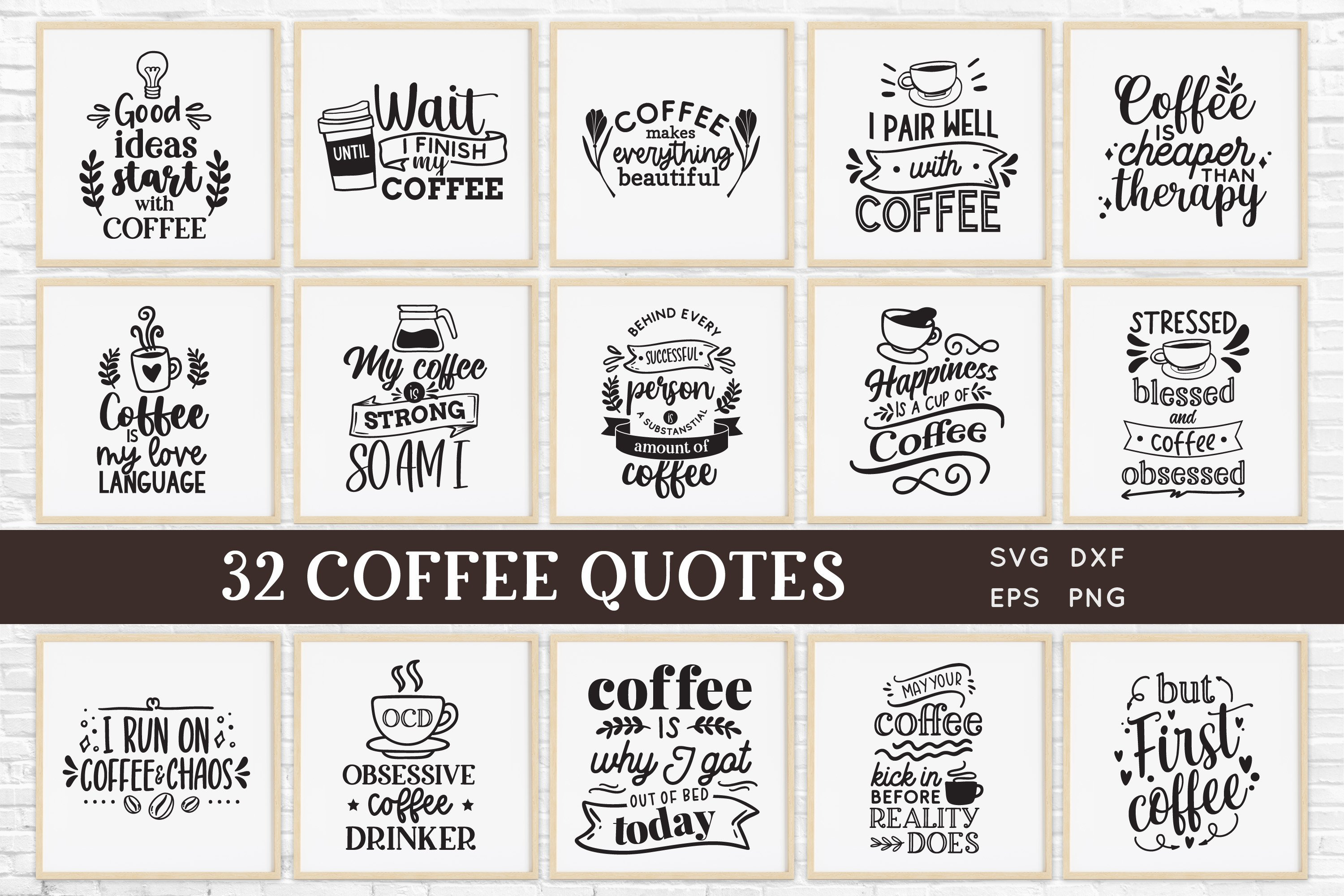 Coffee Quotes Mug Design Svg Bundle An Object Graphic By Peachycottoncandy