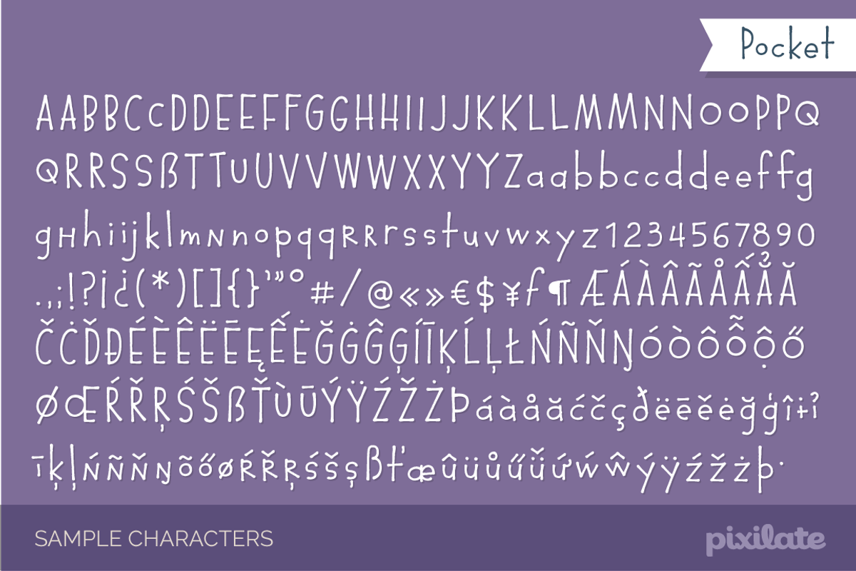 Pocket Px- Comic handdrawn font preview 4