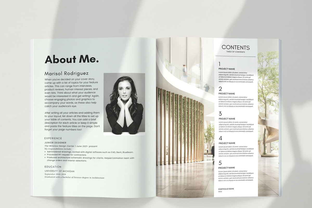 Architecture Portfolio Template, a Presentation Template by Templits (Photo 4 of 10)