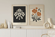 Linocut Flowers | Poster Builder, an Object Graphic by KetteCreate (Thumbnail 4 of 12)