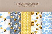 Cute Honey Bee Clipart, a Food Illustration by LukaJreym (Thumbnail 5 of 10)