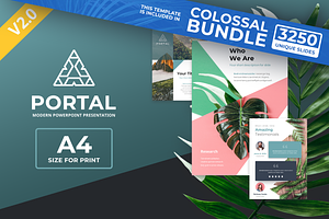 A4 Portal Modern Powerpoint Template