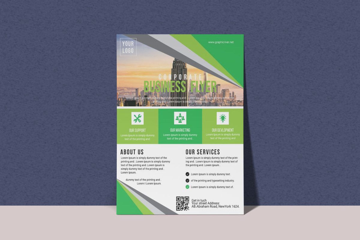 Modern Corporate Business Flyer, a Flyer Template by BrandlyTemplate (Photo 1 of 3)