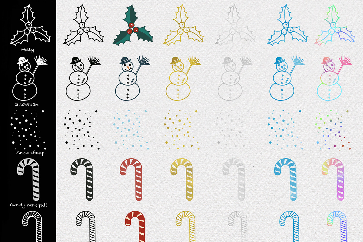 Winter Procreate Brushes & Stamps, a Shape Add-On by Ducatum (Photo 4 of 8)