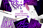 Purple Paradise Pattern Textures, a Pattern Graphic by Designbase (Thumbnail 1 of 4)