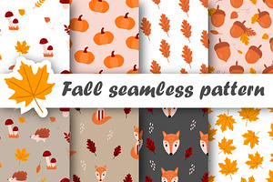 Cozy Fall Seamless Patterns