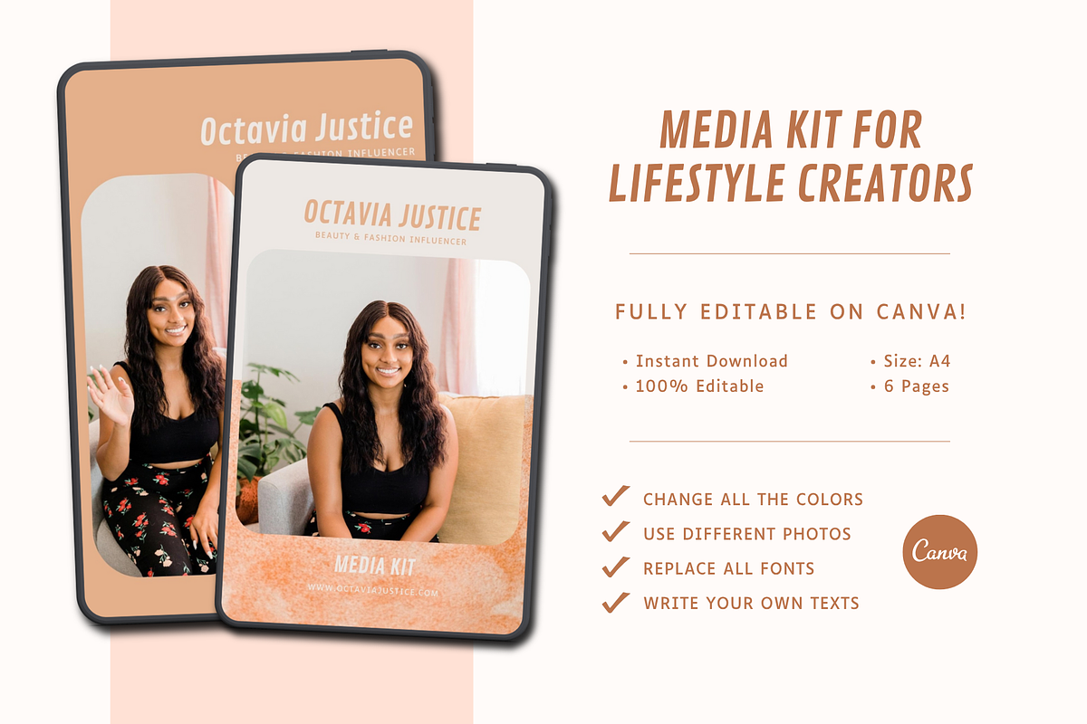 Media Kit for Lifestyle Creators, a Resume Template by The Little Lily Studio (Photo 5 of 5)