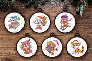Set of Christmas characters 01, an Animal Illustration by KENO Mascots (Thumbnail 2 of 4)