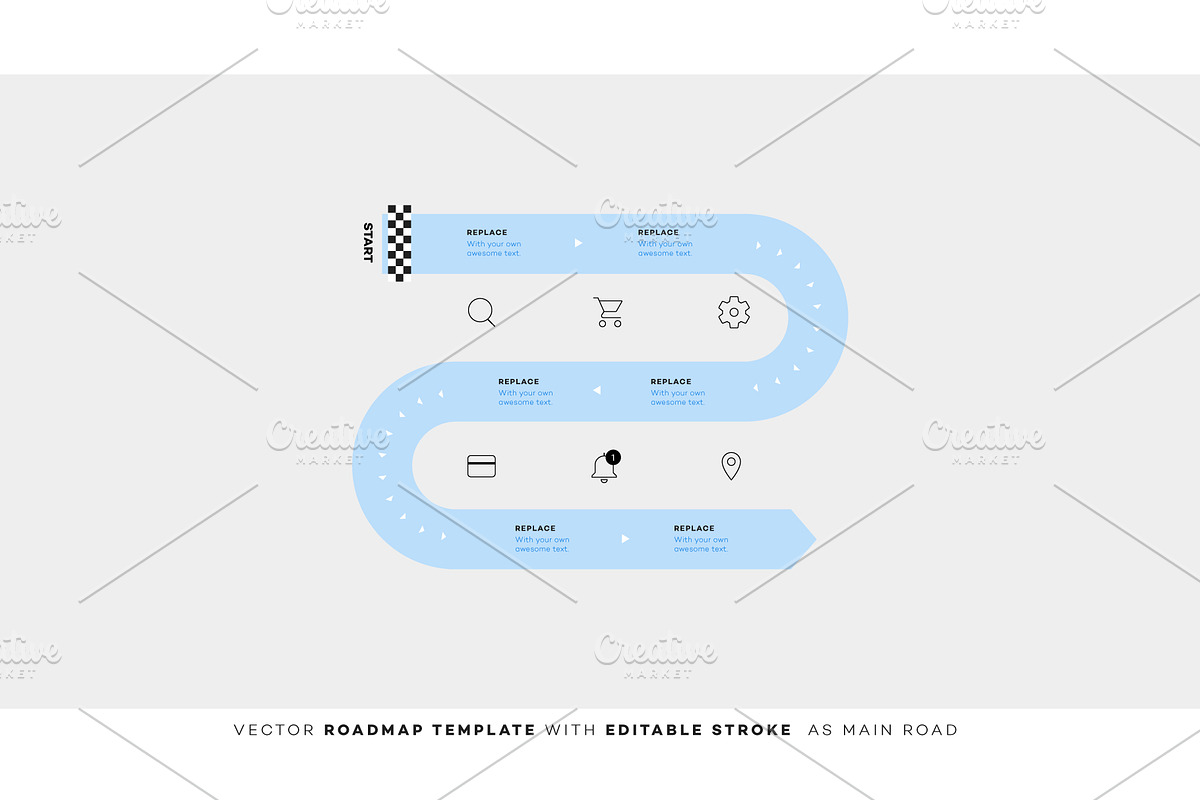 14 vector roadmaps, an Object Graphic by Alexey Yarkin (Photo 12 of 15)
