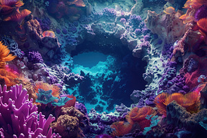 Vibrant Coral Reef Underwater, a Nature Photo by Ales Munt