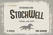 Stockwell Vintage Slab Serif Font, a Slab Serif Font by SpiralShare Digital (Thumbnail 1 of 3)
